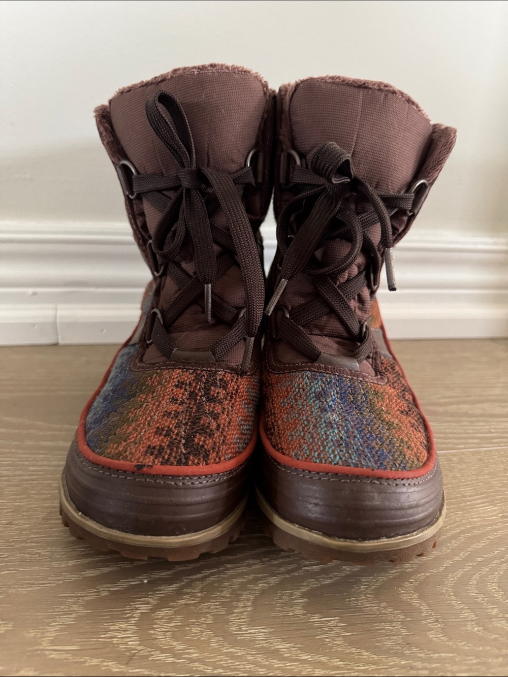 Sorel Multicolor Lace-Up Winter Boots - Brown & Rust Accents - Picture 3 of 8